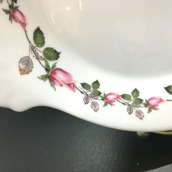 APILCO France Porcelain Au Gratin Eared Baking Dish ROSEBUD Pattern 7" Set of 2 - Picture 3 of 8